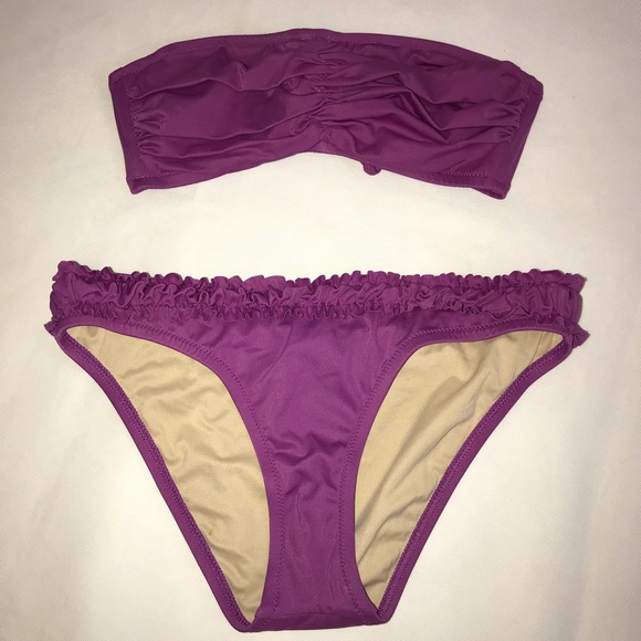 J. Crew Lilac Bikini Swimsuit 32A/Small - Picture 4 of 7
